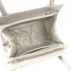 Zellia Zvn22027 krém színű lakk női alkalmi táska, kézitáska 23 x 19,5 cm