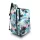 Zellia Hz-104 Y464-2 pálmafa mintás WizzAir Ryanair kézipoggyász, hátizsák vízlepergetős 40 x 25 x 20 cm