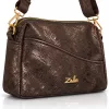 Zellia ZLB479 Python bronz női oldaltáska 25 × 17 × 9 cm