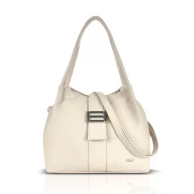 Zellia Zvn24008 bézs női válltáska 32 x 27 x 15 cm