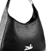 Zellia 26080  Strus fekete-ezüst női válltáska 31 × 29 × 11 cm