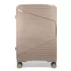 Zellia Ppb088 cappucino színű női keményfalú kabinbőrönd 65 cm 