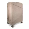 Zellia Ppb088 cappucino színű női keményfalú kabinbőrönd 65 cm 
