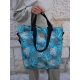 Rovicky R-TZ15605-9945 S16 női kék, mintás shopper táska 49 x 40 x 18 cm 