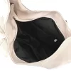 Zellia 26038F bézs-arany csillámos női válltáska virág dísszel 40 x 38 x 11 cm