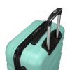 Peterson mentazöld színű, keményfalú bőrönd 58 × 38 × 20 cm