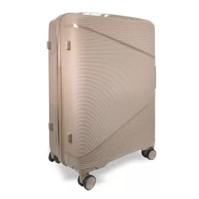 Zellia PPB088 cappuccino keményfalú bőrönd 75 cm