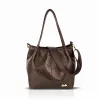 ZelliaZLB481 Python barna piton mintás női válltáska 32 x 28 x 13 cm