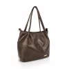 ZelliaZLB481 Python barna piton mintás női válltáska 32 x 28 x 13 cm
