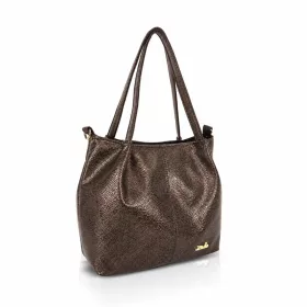   ZelliaZLB481 Python barna piton mintás női válltáska 32 x 28 x 13 cm