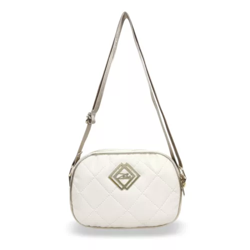 Zellia Női Oldaltáska Zlb172 Beige Matt - Három Fakkos - Steppelt - Arany K. -