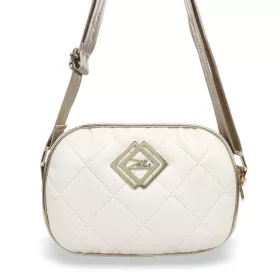   Zellia Női Oldaltáska Zlb172 Beige Matt - Három Fakkos - Steppelt - Arany K. -