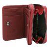Cavaldi női piros színű lakkbőr pénztárca, RFID 10×8 cm