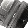 Jennifer Jones croco mintás, fekete női lakk bőr pénztárca 19×9,5 cm