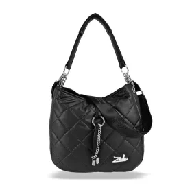   Zellia 22117 női fekete-matt steppelt válltáska 32 X 29 X 8,5 Cm