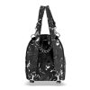 Zellia Zlb301 női, fekete-ezüst márvány mintázatú hátizsák 25 x 21 x 8 cm