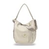 Zellia Zlb180 bézs-arany női válltáska, oldaltáska 34 x 27 x 11 cm