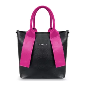 Zellia fekete-magenta női kézitáska 26 × 25 cm