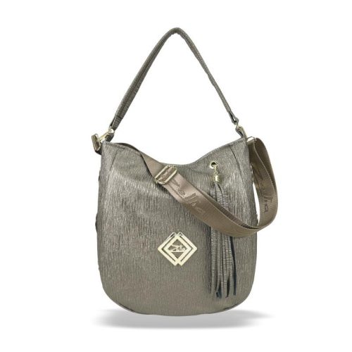 Zellia Zlb180 világos bronz női válltáska, oldaltáska 34 x 27 x 11 cm