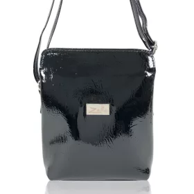   Zellia Zvn22004 női lakk fekete válltáska, oldaltáska 21 X 18 X 6 Cm