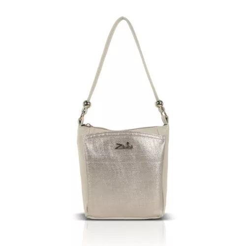 Zellia Zlb361 női bézs-rosegold válltáska, oldaltáska 20 x 16 x 9,5 cm