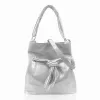 Zellia C156 ezüst női vödörtáska, válltáska 38 x 35 x 12 cm