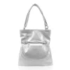 Zellia C156 ezüst női vödörtáska, válltáska 38 x 35 x 12 cm