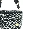 Zellia 21028 Pantera fekete-bézs párduc mintás női oldaltáska 23 x 11 cm