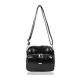 Zellia Zvn24010 fekete lakk oldaltáska, crossbody  22 x 18 x 9 cm