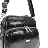 Zellia Zvn24010 fekete lakk oldaltáska, crossbody  22 x 18 x 9 cm