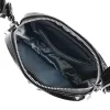 Zellia Zvn24010 fekete lakk oldaltáska, crossbody  22 x 18 x 9 cm