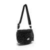 Zellia  21028 Pantera fekete párduc mintás női oldaltáska 23 x 11 cm