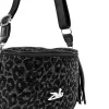 Zellia  21028 Pantera fekete párduc mintás női oldaltáska 23 x 11 cm