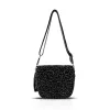 Zellia  21028 Pantera fekete párduc mintás női oldaltáska 23 x 11 cm