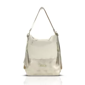   Zellia 22199 Monaco 2 bézs-arany női válltáska, hátizsákká alakítható 31 x 25 x 13,5 cm