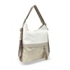 Zellia Női Válltáska/Hátizsáká Alakítható 24040 Beige-Arany - Monaco-Holo -