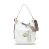 Zellia Zlb180 fehér-arany női válltáska, oldaltáska 34 x 27 x 11 cm