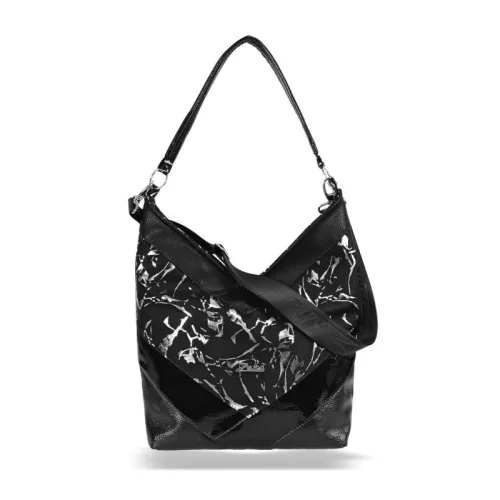 Zellia Zlb286 női fekete válltáska 37 x 26 x 12 cm