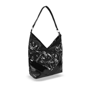 Zellia Zlb286 női fekete válltáska 37 x 26 x 12 cm
