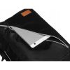 Peterson fekete hátizsák, kézipoggyász ezüst kiegészítőkkel 40×25×20 cm