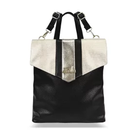 Zellia 24159 fekete-arany női hátizsák 31 x 29 x 12,5 cm