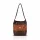 Zellia ZVN26006 Krokkó barna-konyak női válltáska 30 × 27 × 13 cm