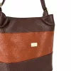 Zellia ZVN26006 Krokkó barna-konyak női válltáska 30 × 27 × 13 cm