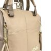 Zellia 24122 női taupe hátizsák, kézitáska 26 x 24  x 14 cm