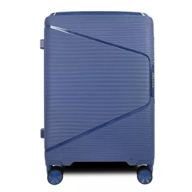 Zellia PPB088 kék keményfalú bőrönd 75 cm 