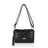 Zellia ZLB210 Mesh fekete női oldaltáska 25 x 17 x 9 cm