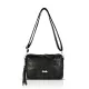 Zellia ZLB210 Mesh fekete női oldaltáska 25 x 17 x 9 cm