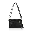 Zellia ZLB210 Mesh fekete női oldaltáska 25 x 17 x 9 cm