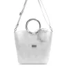 Zellia Zvn22030 ezüst női kézitáska, oldaltáska 29 x 24,5 x 13 cm