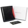 Férfi Bőr Pénztárca 1552-03-Bor-1348 Black-Red